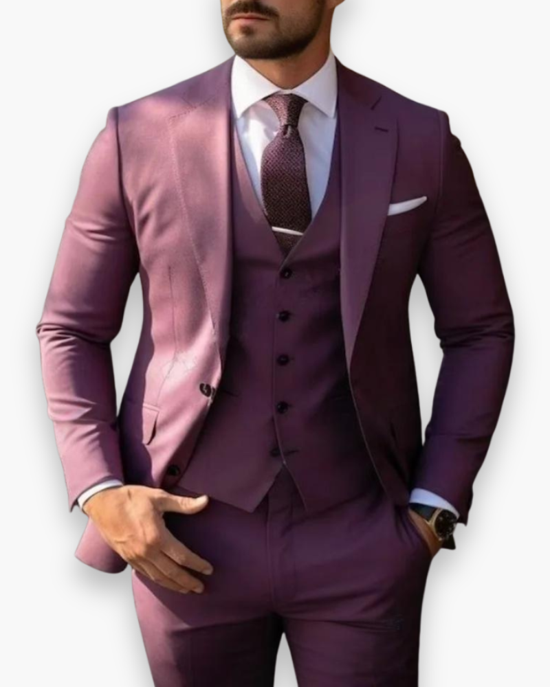 Henrado | Men’s Three-Piece Tailored Suit Set
