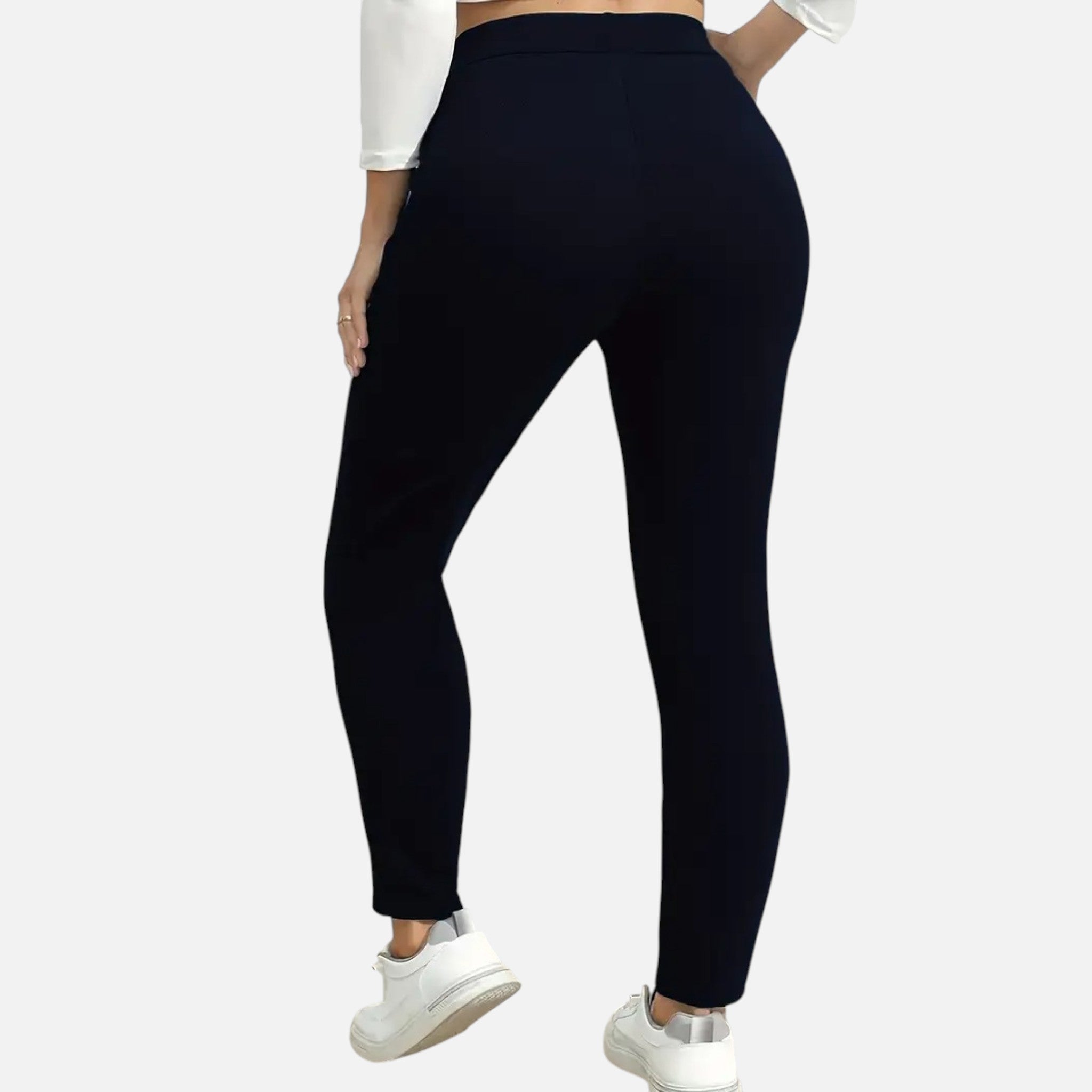 Ava | Women's Plus Size Knit Trousers With Pockets And Slim Fit | Everyday