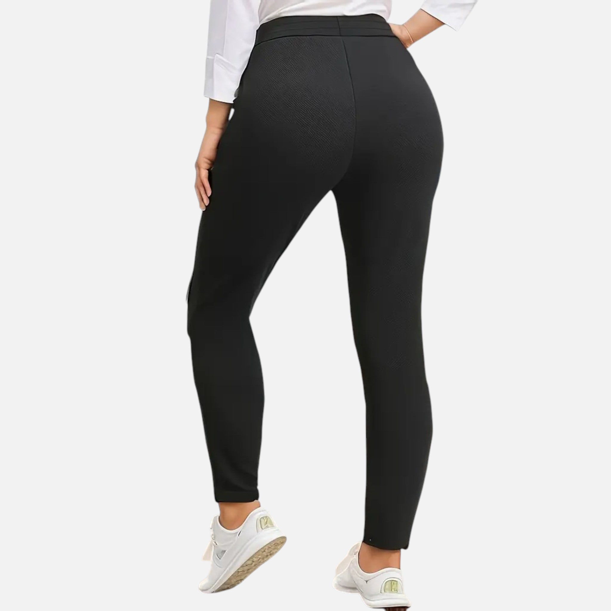 Ava | Women's Plus Size Knit Trousers With Pockets And Slim Fit | Everyday