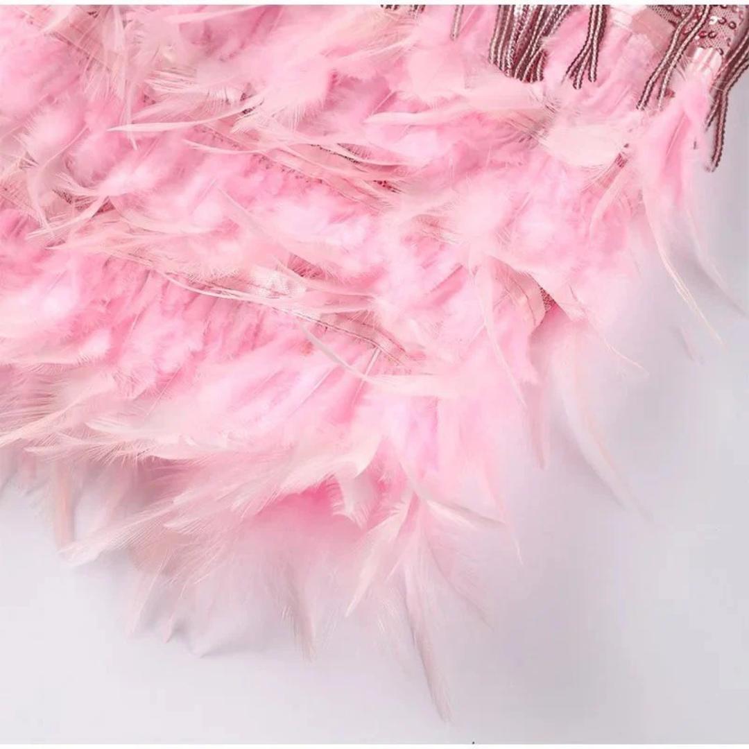 Ava | Women's Prom Dress With V-Neckline And Pleated Texture