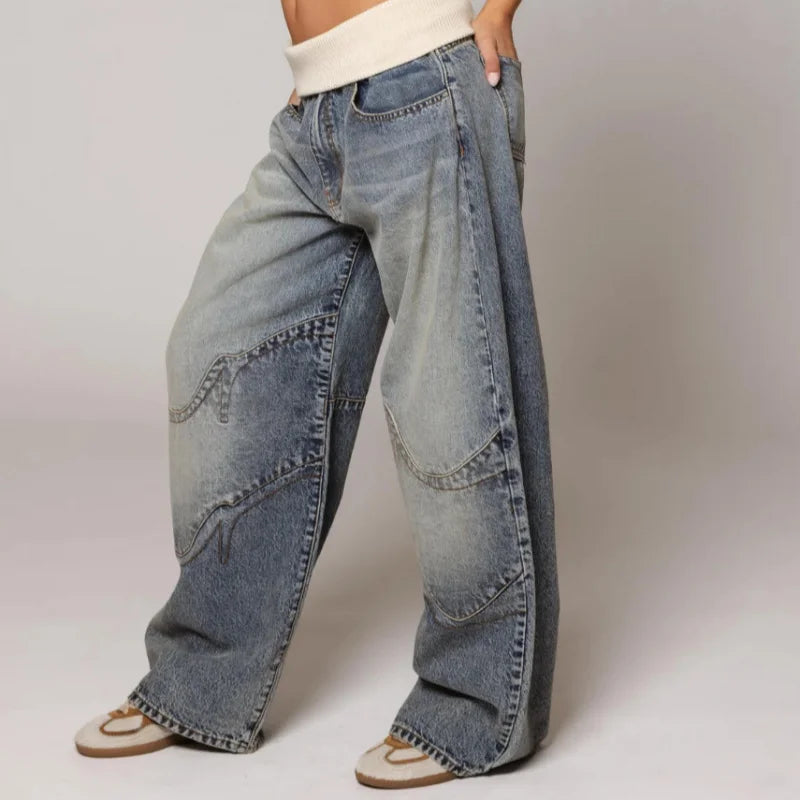Aurex | Women’s Wide Leg Baggy Statement Trousers