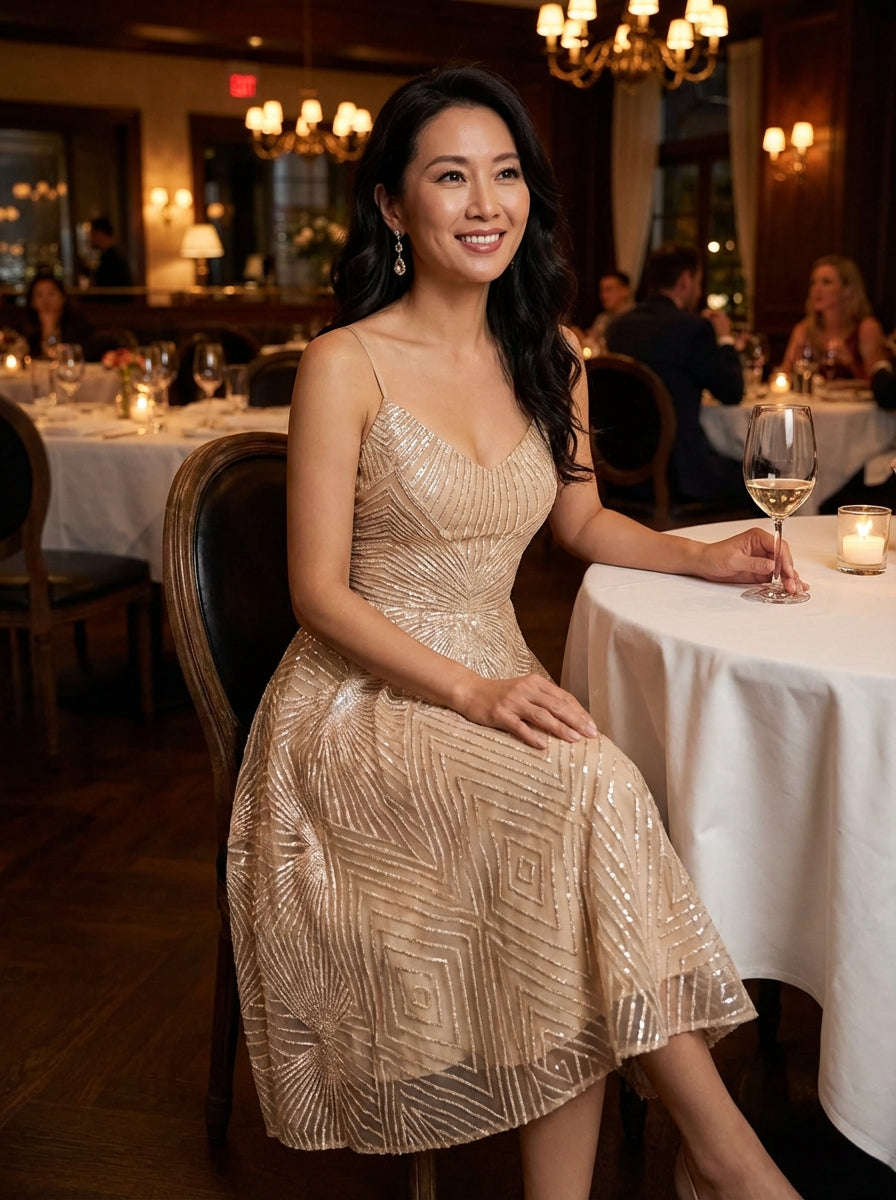 Belén | Women Cocktail Dress With Soft Ruffle Accents And Graceful Fit | Elegant Style