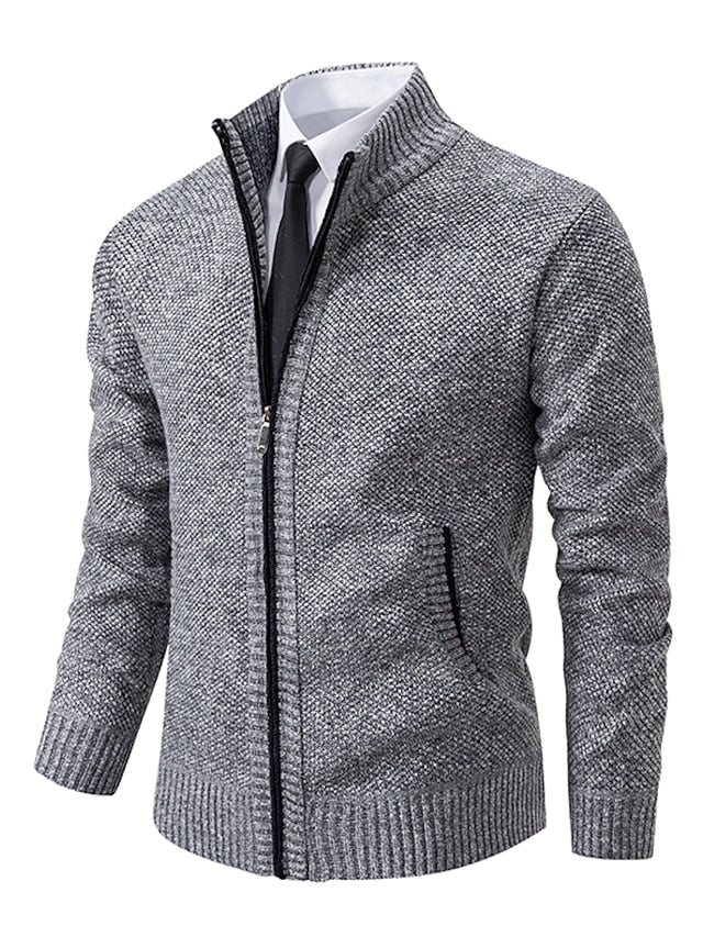 Elvar | Men’s Zip-Up Knit Cardigan