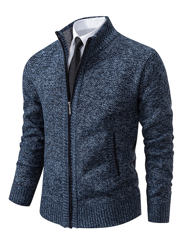Elvar | Men’s Zip-Up Knit Cardigan