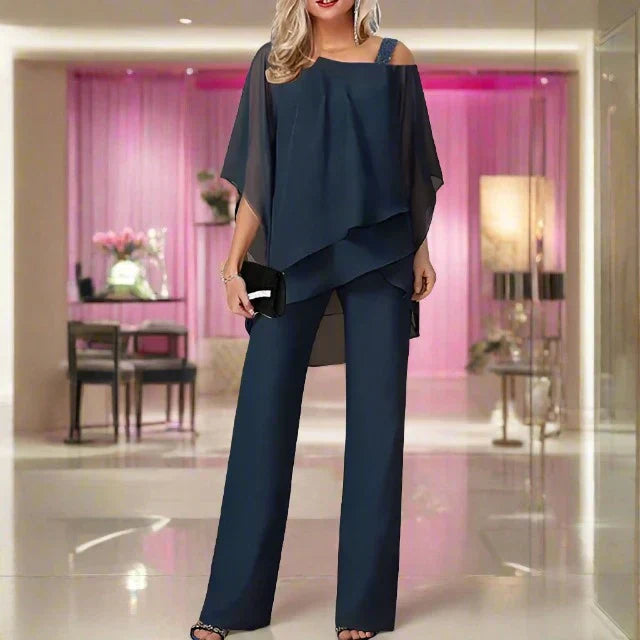 Noira | Women’s Asymmetric Smart Casual Two-Piece Set