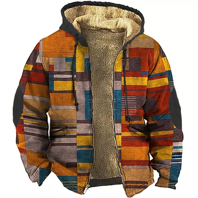 Cireno | Men’s Patchwork Hooded Jacket