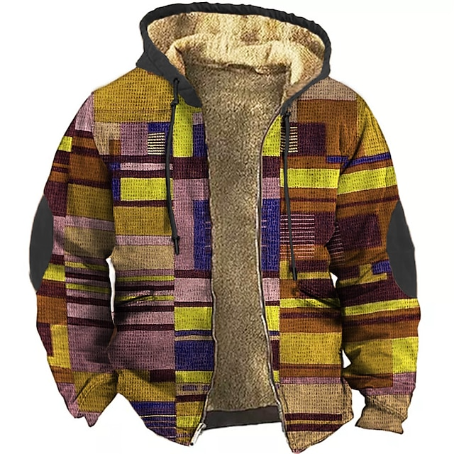 Cireno | Men’s Patchwork Hooded Jacket