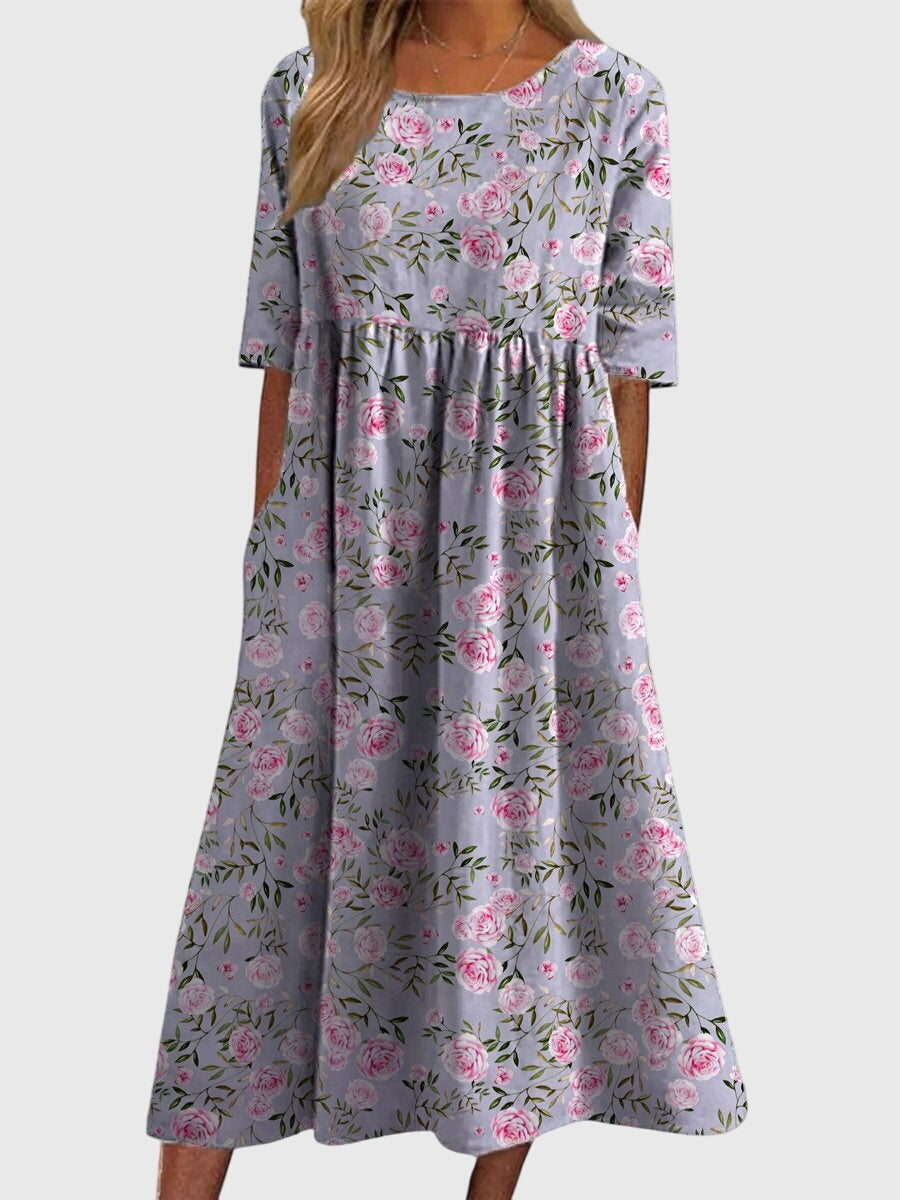Clara | Women’s Formal Dress With Floral Embroidery And Relaxed Fit | Elegant