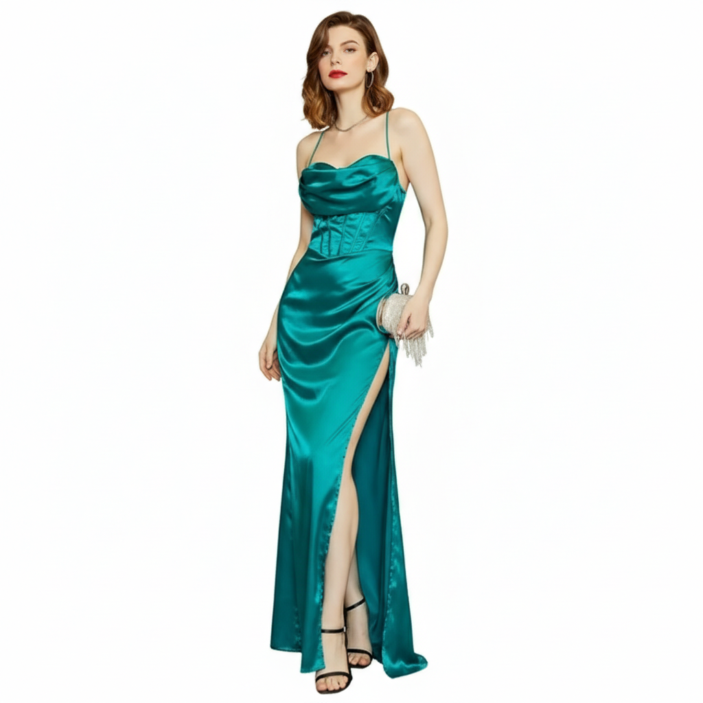 Daphne | Women Cocktail Dress With Lace Detail And Flared Hem | Elegant Party Style