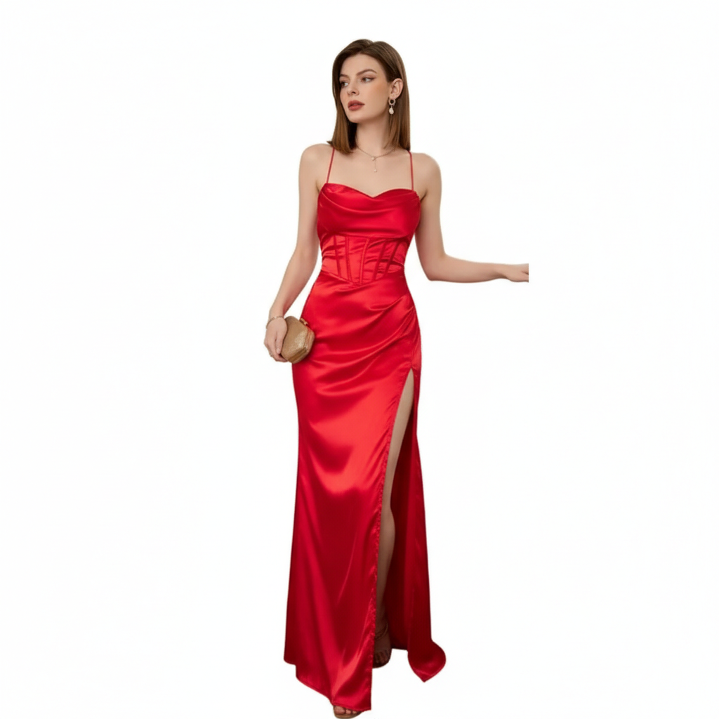 Daphne | Women Cocktail Dress With Lace Detail And Flared Hem | Elegant Party Style