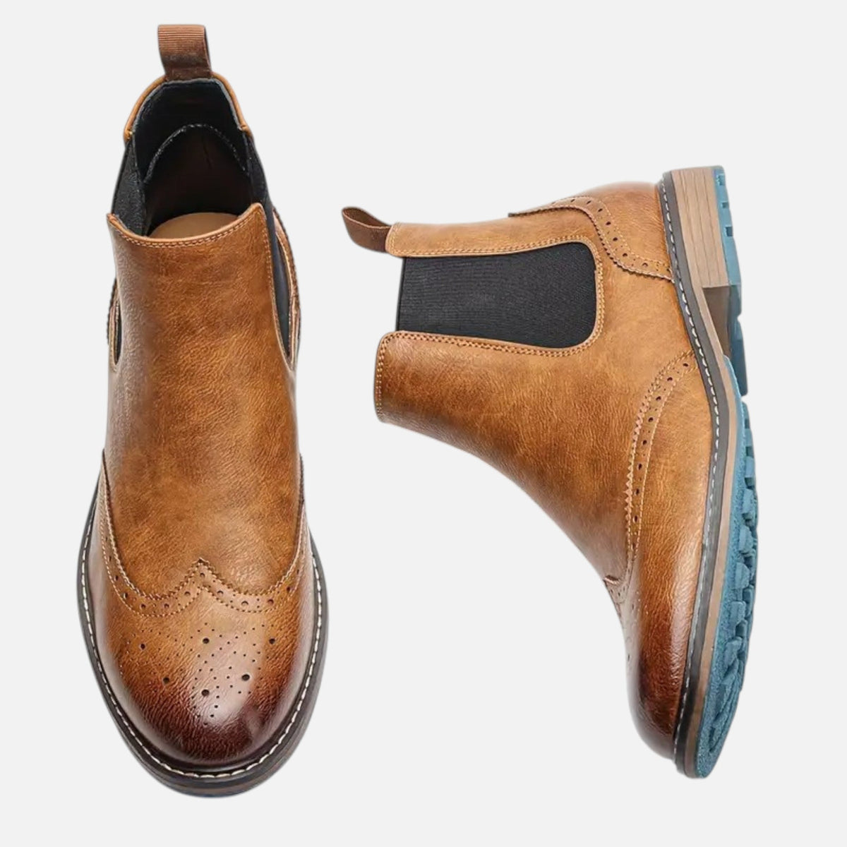 Dawson | Men's Chelsea Boots With Elastic Side Panels And Pull Tab | Classic