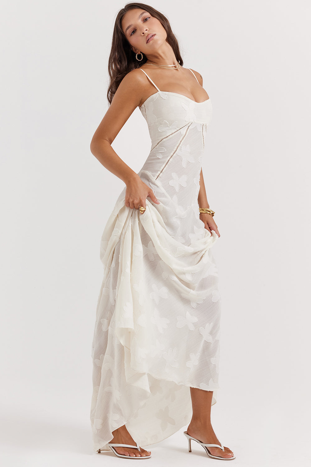 Enchanta | Women’s Floral Corset Lace-Up Dress