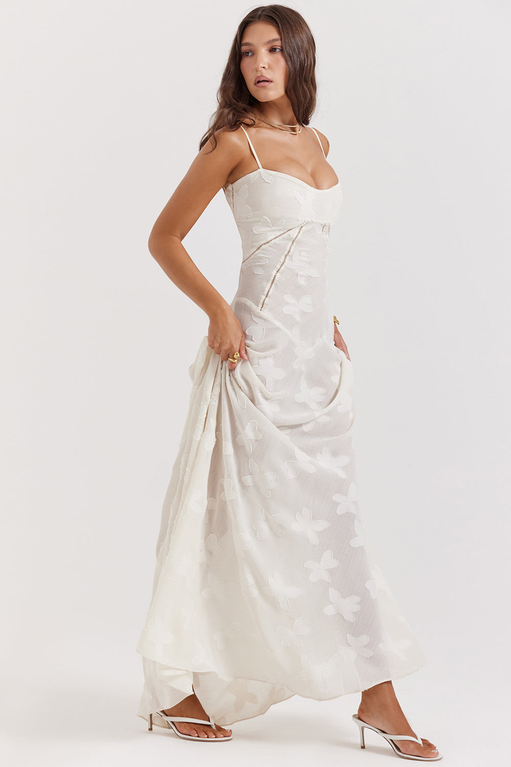 Enchanta | Women’s Floral Corset Lace-Up Dress