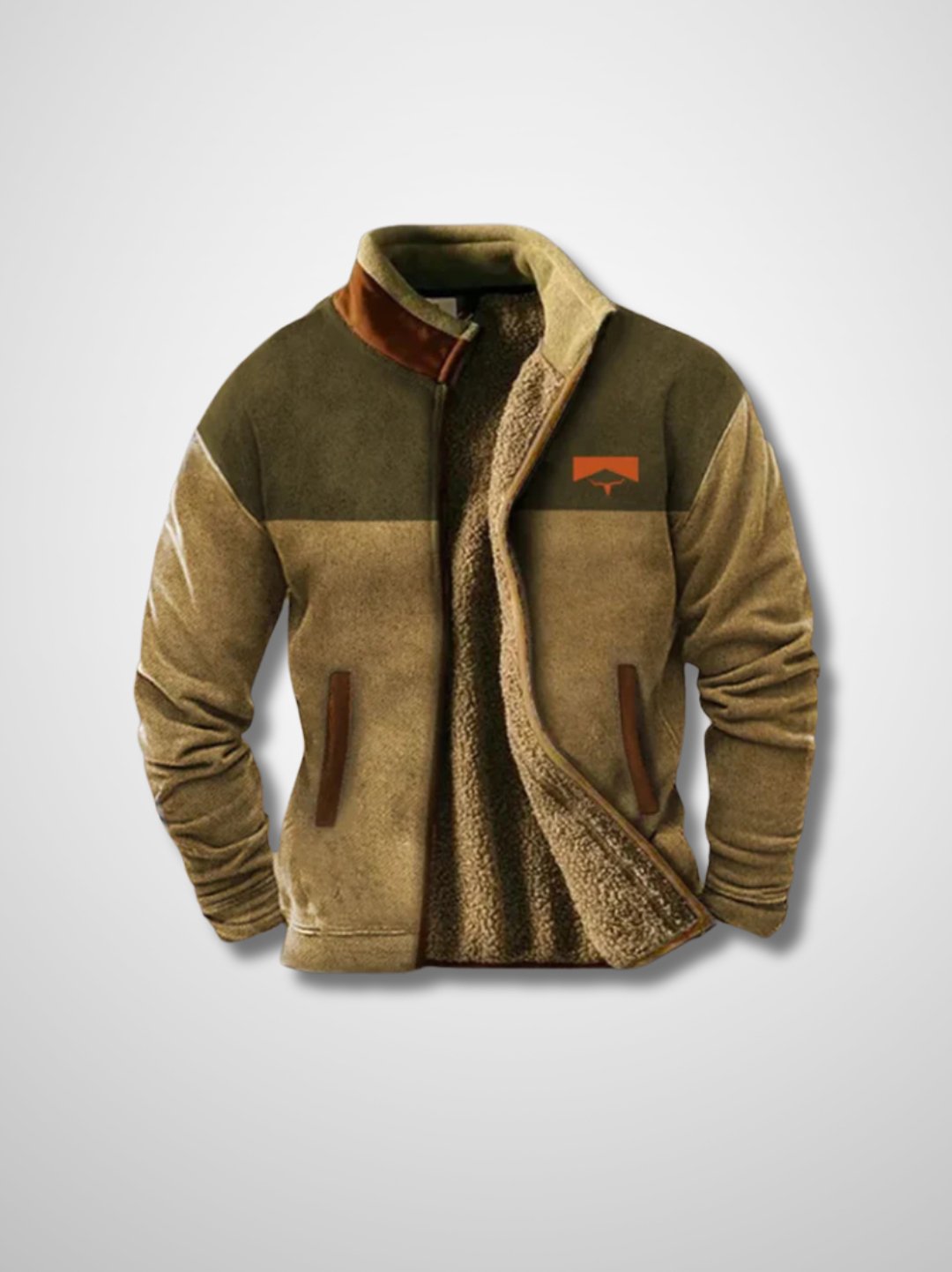 Novero | Men’s Fleece Zip Jacket with Contrast Sleeves