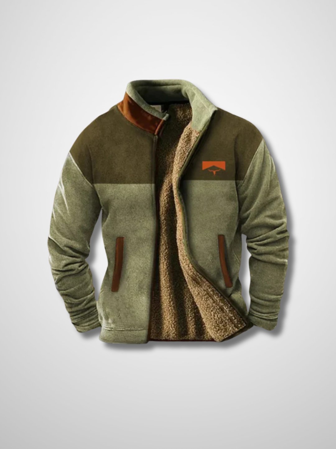 Novero | Men’s Fleece Zip Jacket with Contrast Sleeves
