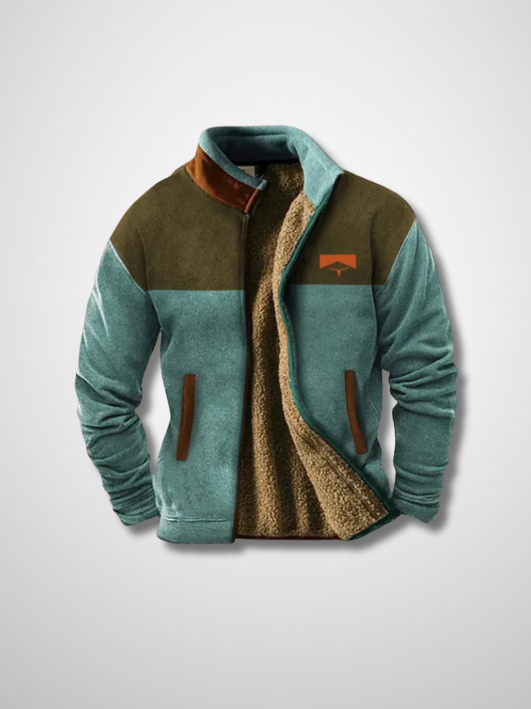 Novero | Men’s Fleece Zip Jacket with Contrast Sleeves