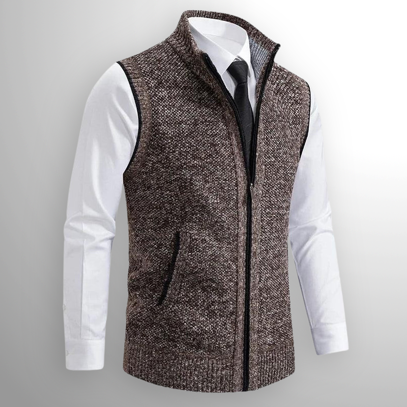Frenio | Men’s Zip-Up Knit Vest