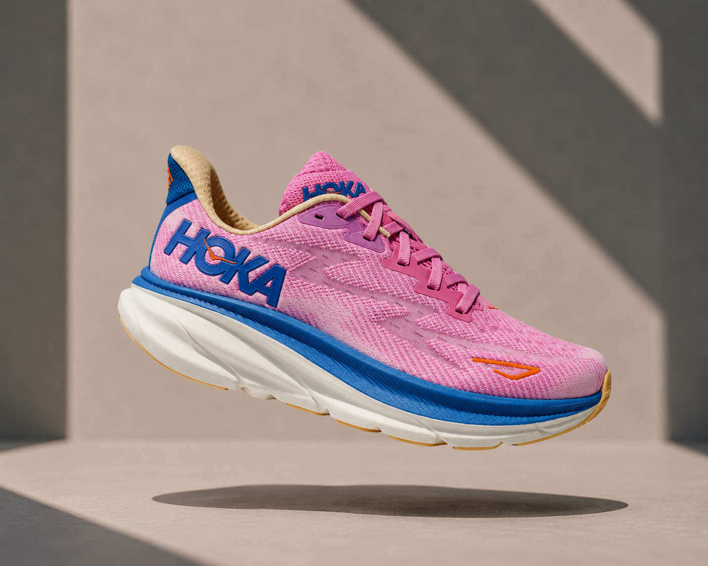 HOKA Clifton 9 Running Shoes – Lightweight EVA Cushion Road Running Trainers