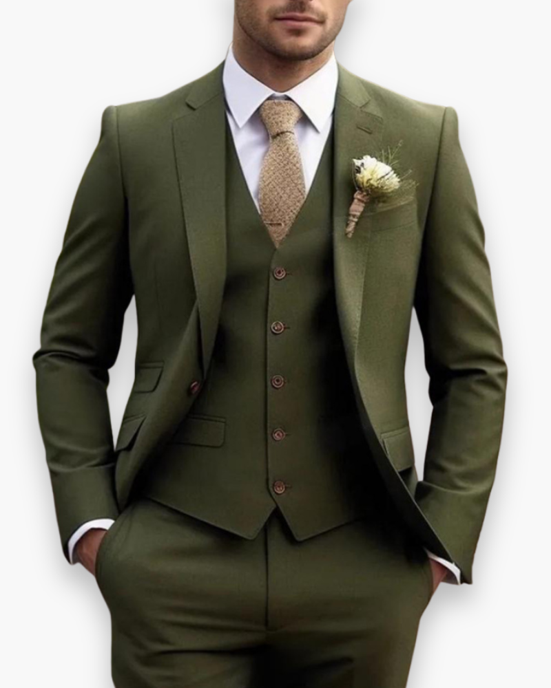 Henrado | Men’s Three-Piece Tailored Suit Set