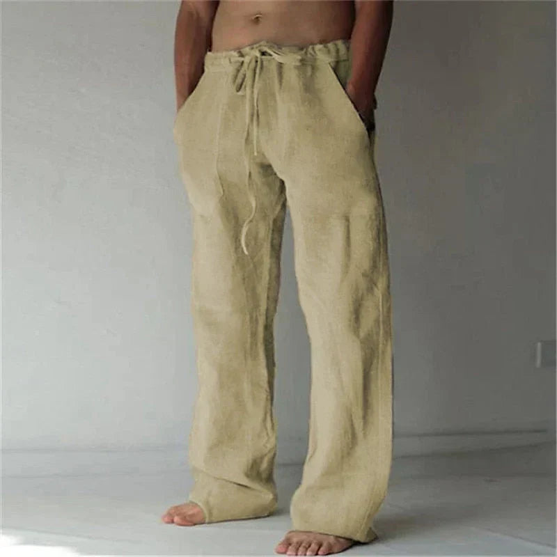Veno | Men’s Linen Baggy Trousers