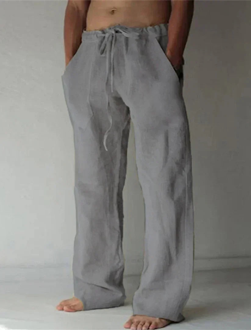 Veno | Men’s Linen Baggy Trousers
