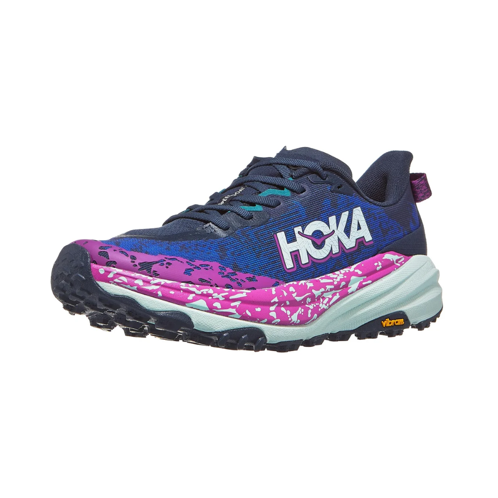 HOKA Speedgoat 6 Trail Running Shoes – Vibram Megagrip Lightweight Trail Trainers