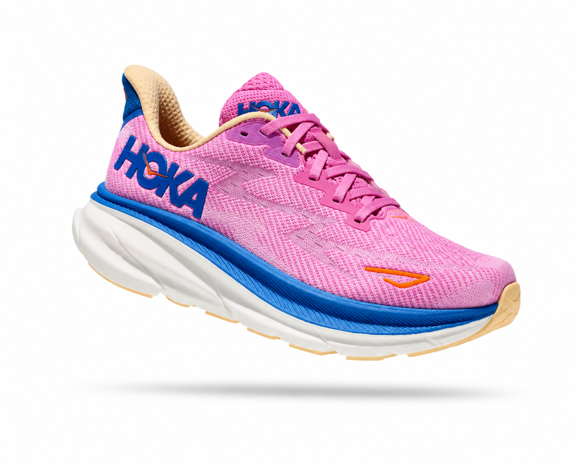 HOKA Clifton 9 Running Shoes – Lightweight EVA Cushion Breathable Road Running Trainers