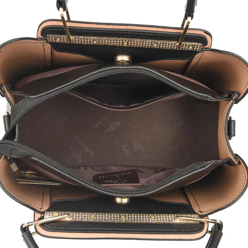 Isabella | Women’s Handbag With Gold Accents And Refined Style | Elegant