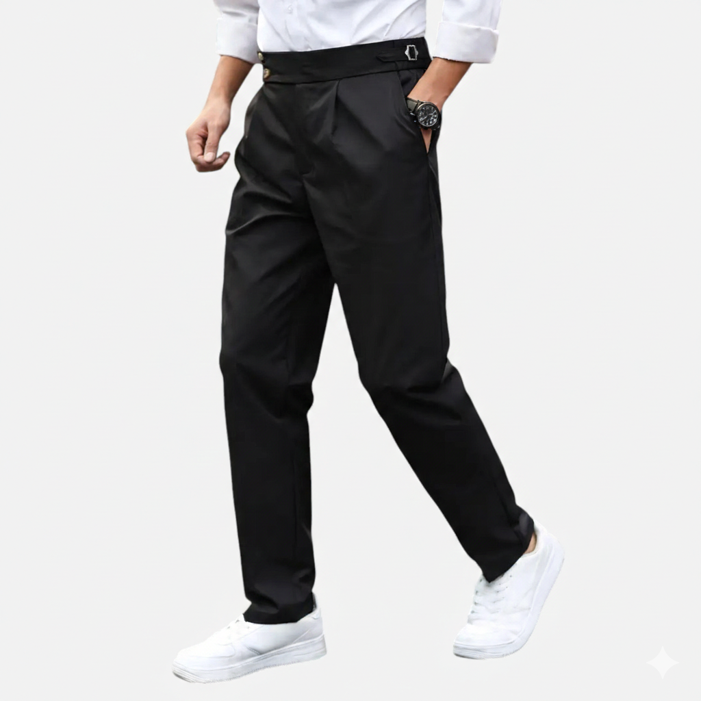 Lucas | Men's Trousers With Pleats And Pockets | Elegant