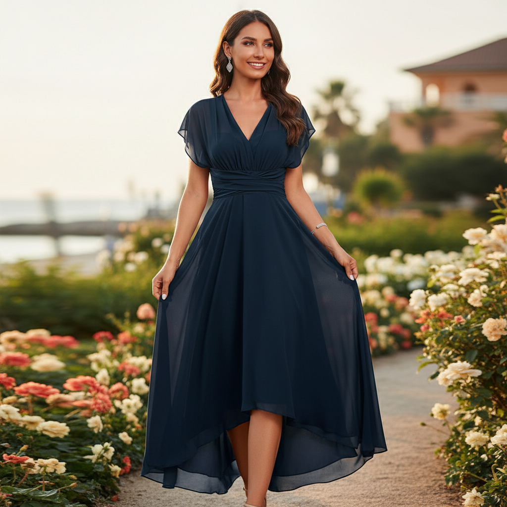 Magaly | Women Cocktail Dress With Fitted Bodice And Flared Hem | Party Style