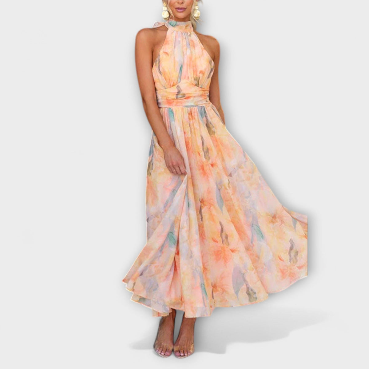 Twana | Women’s Floral Neckholder Maxi Dress