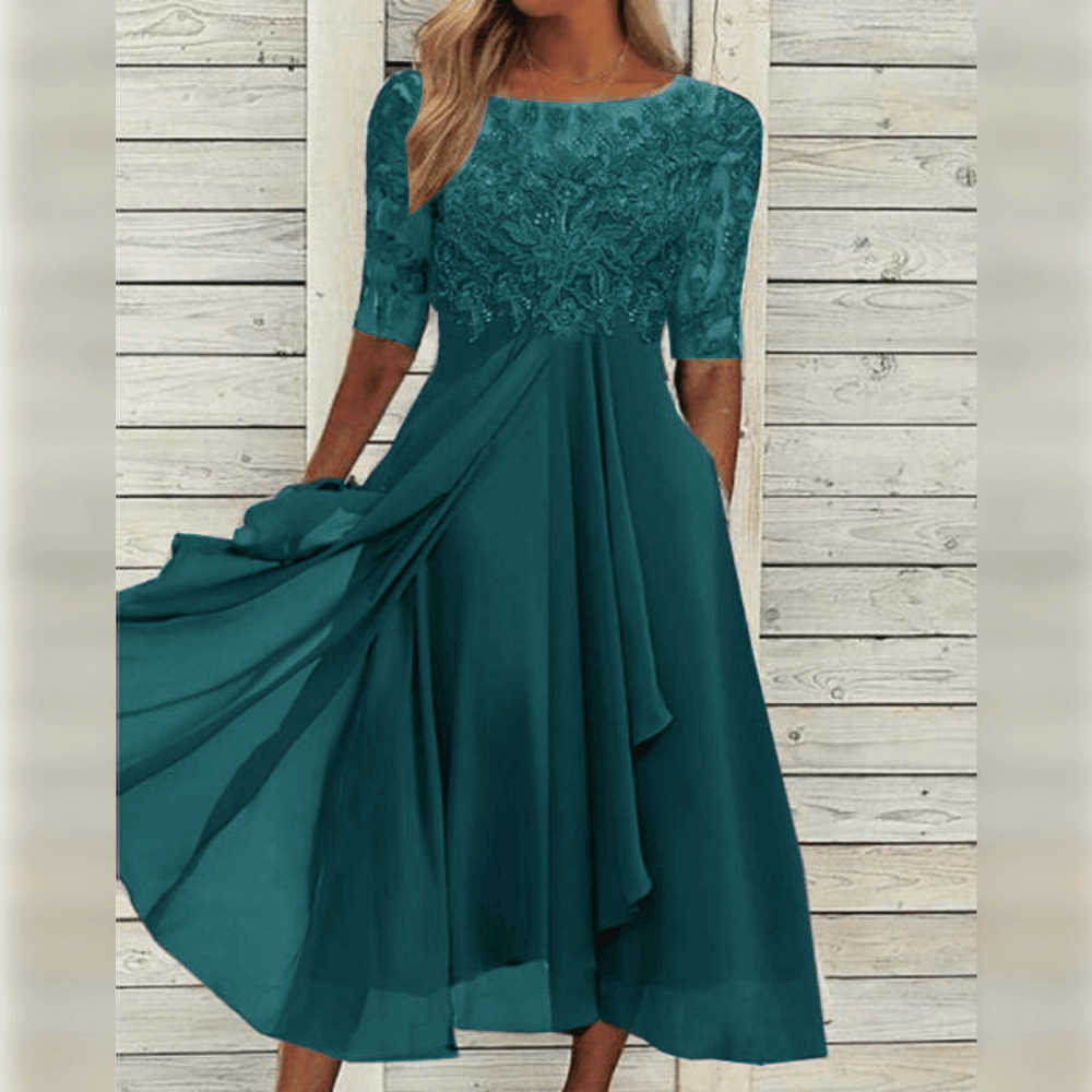 Paari | Women’s Elegant Flowing Midi Dress