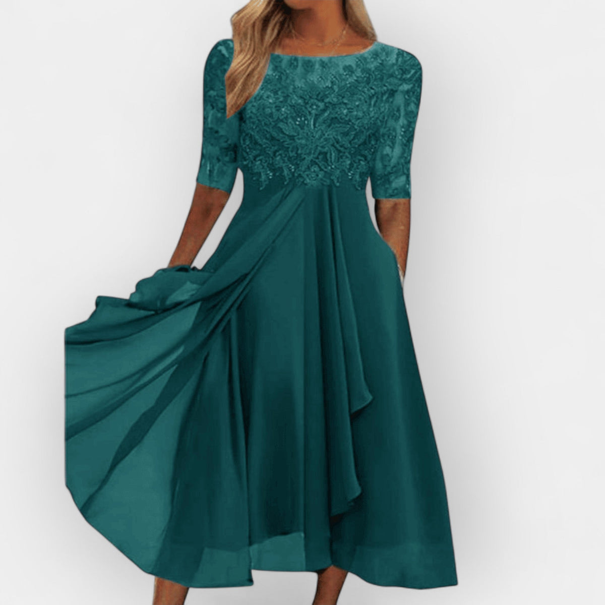 Chiara | Women’s Elegant A-Line Midi Dress