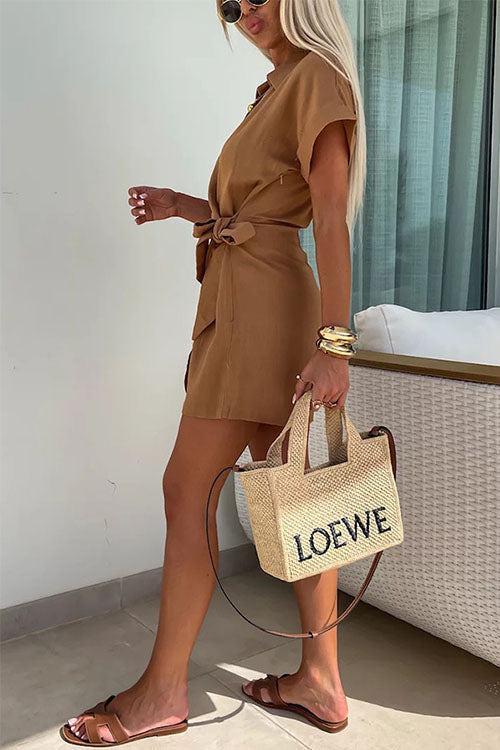 Olivia | Women's V-Neck Romper With Wrap Front And Tie Waist