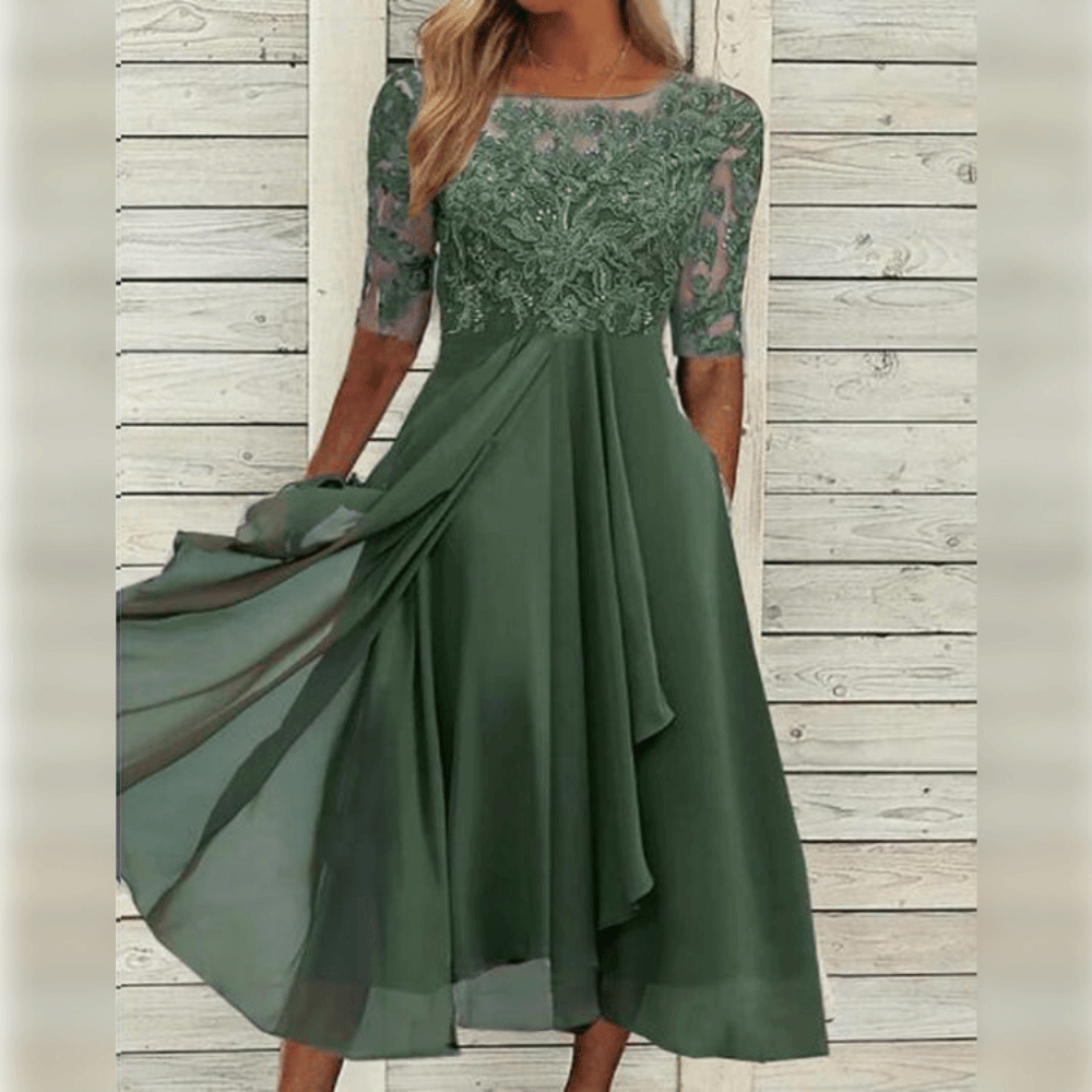 Paari | Women’s Elegant Flowing Midi Dress