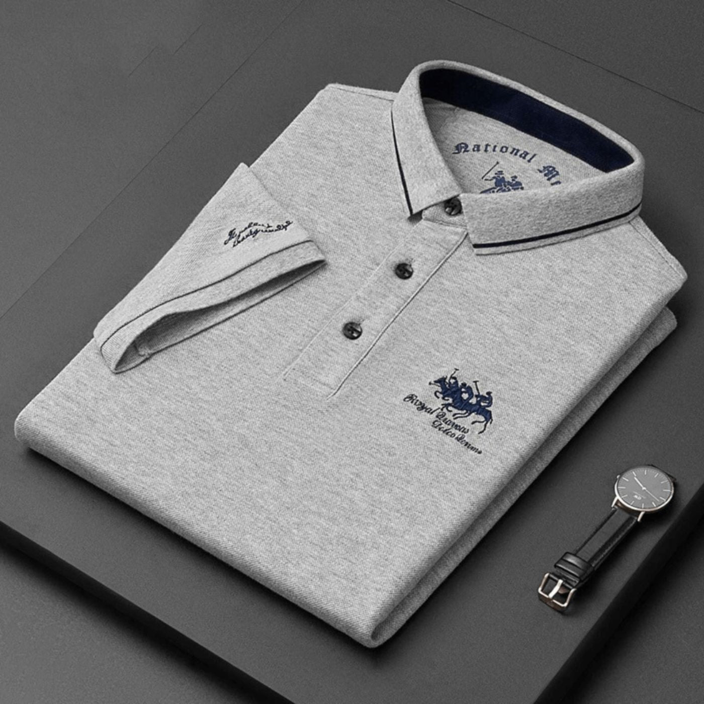 Willom | Men’s Contrast Collar Polo Shirt