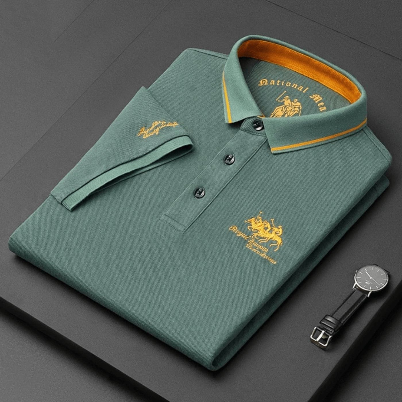 Willom | Men’s Contrast Collar Polo Shirt