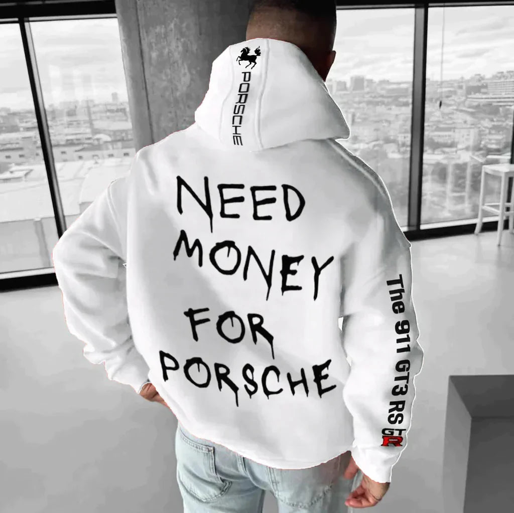 Vomo | Men’s Oversized Racing Zip Hoodie