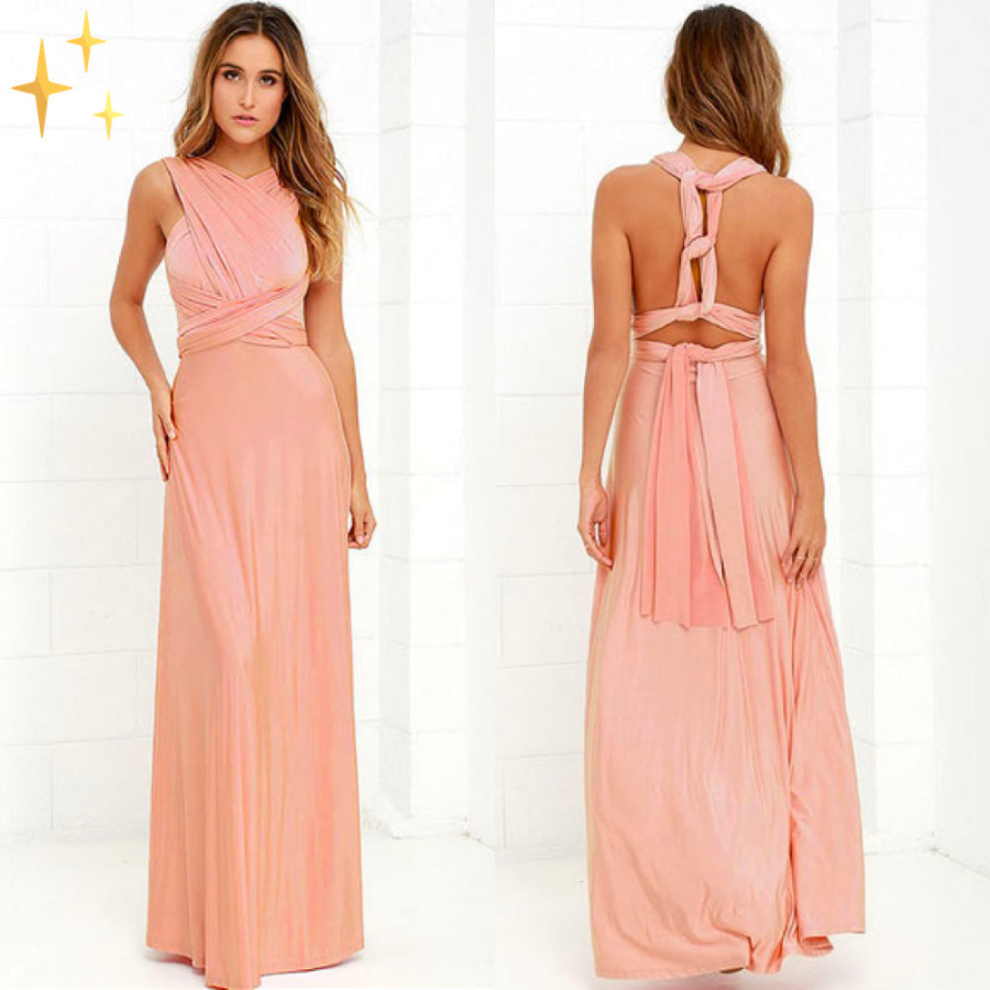 Signe | Women’s Graduation Dress With Plunge Neck And Wrap Tie Design | Elegant