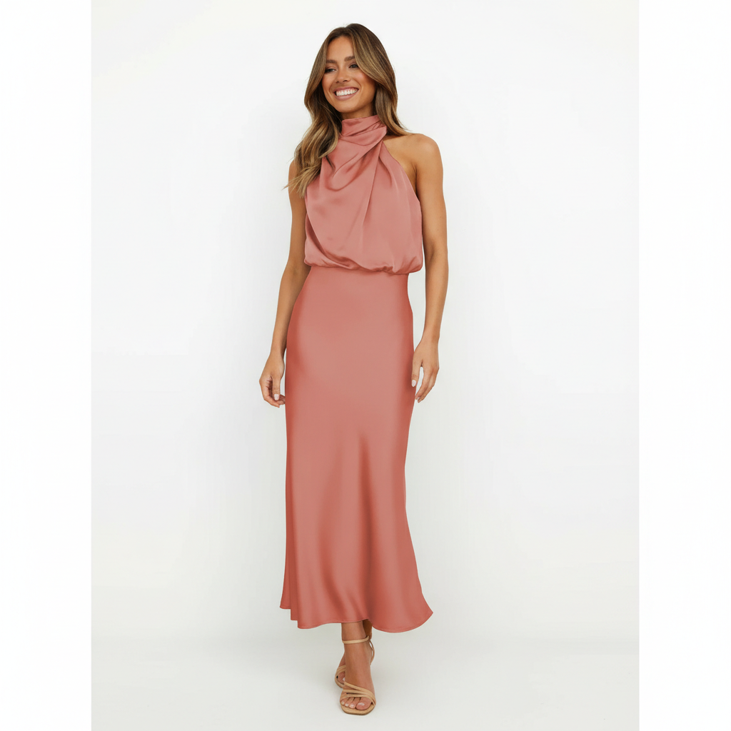 Simona | Women Cocktail Dress With V-Neckline And Flared Skirt | Party Style