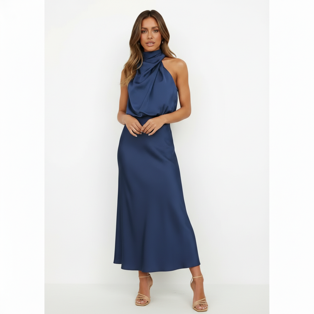 Simona | Women Cocktail Dress With V-Neckline And Flared Skirt | Party Style