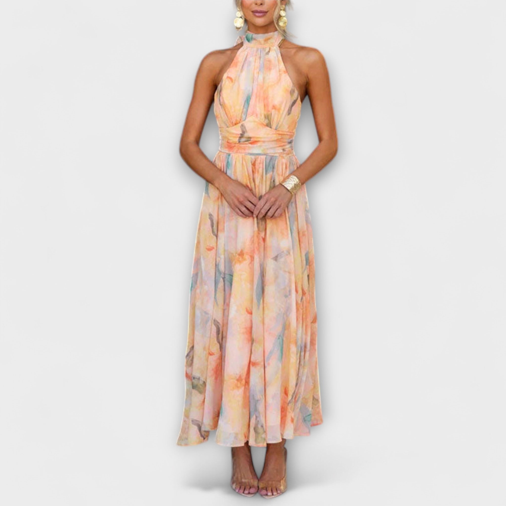 Twana | Women’s Floral Neckholder Maxi Dress