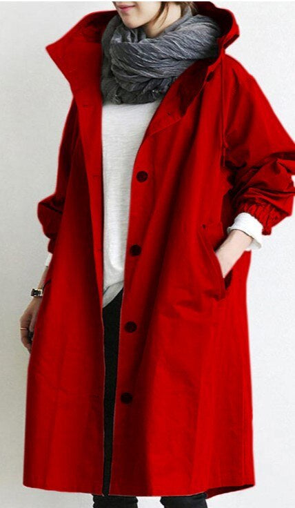 Marva | Women’s Hooded Button-Front Utility Jacket