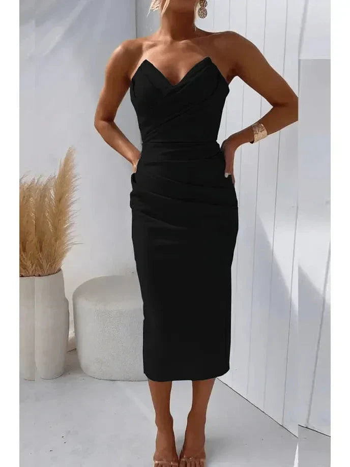 Valerie | Women’s Strapless Summer Dress With Sweetheart Neckline | Sculpted