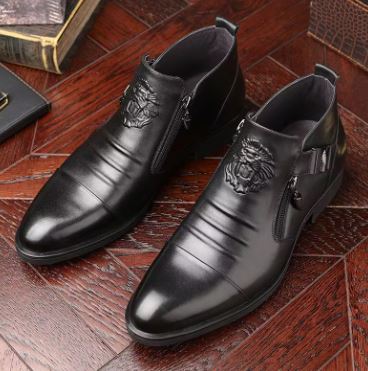 Valsero | Men’s Business Ankle Zip Dress Shoes