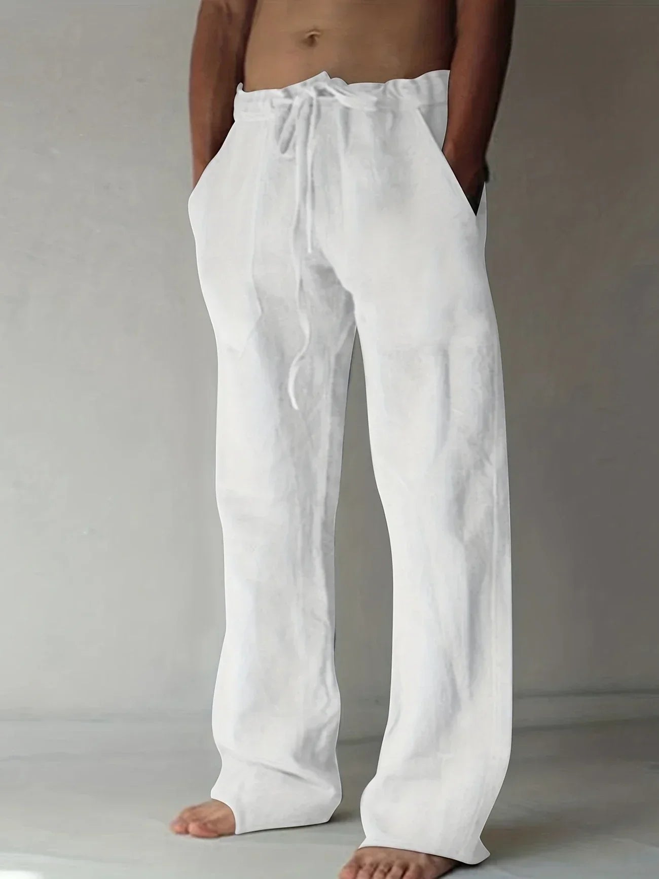Veno | Men’s Linen Baggy Trousers