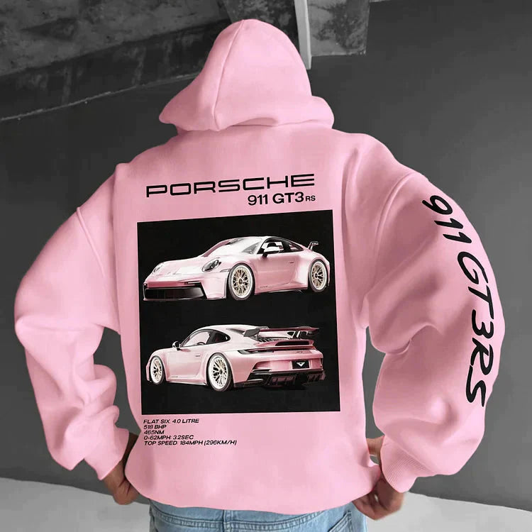 Vomo | Men’s Oversized Racing Zip Hoodie