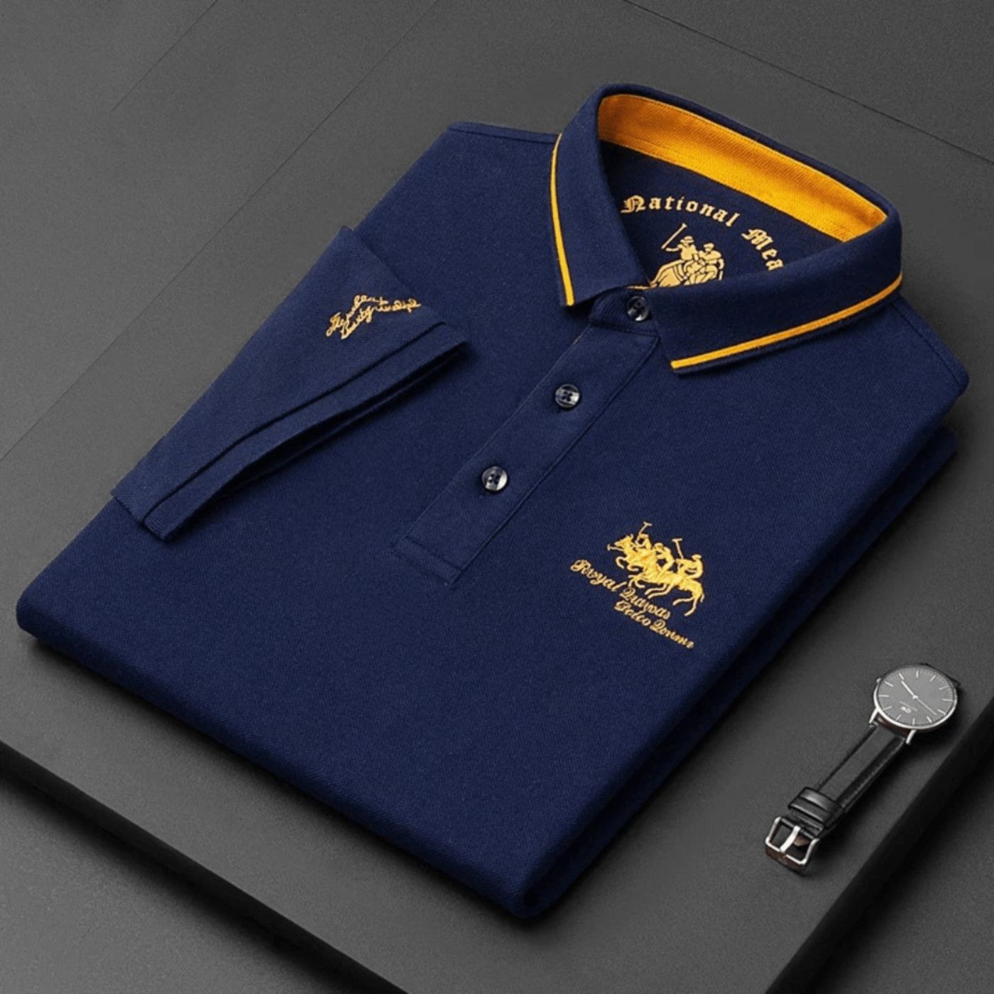 Willom | Men’s Contrast Collar Polo Shirt