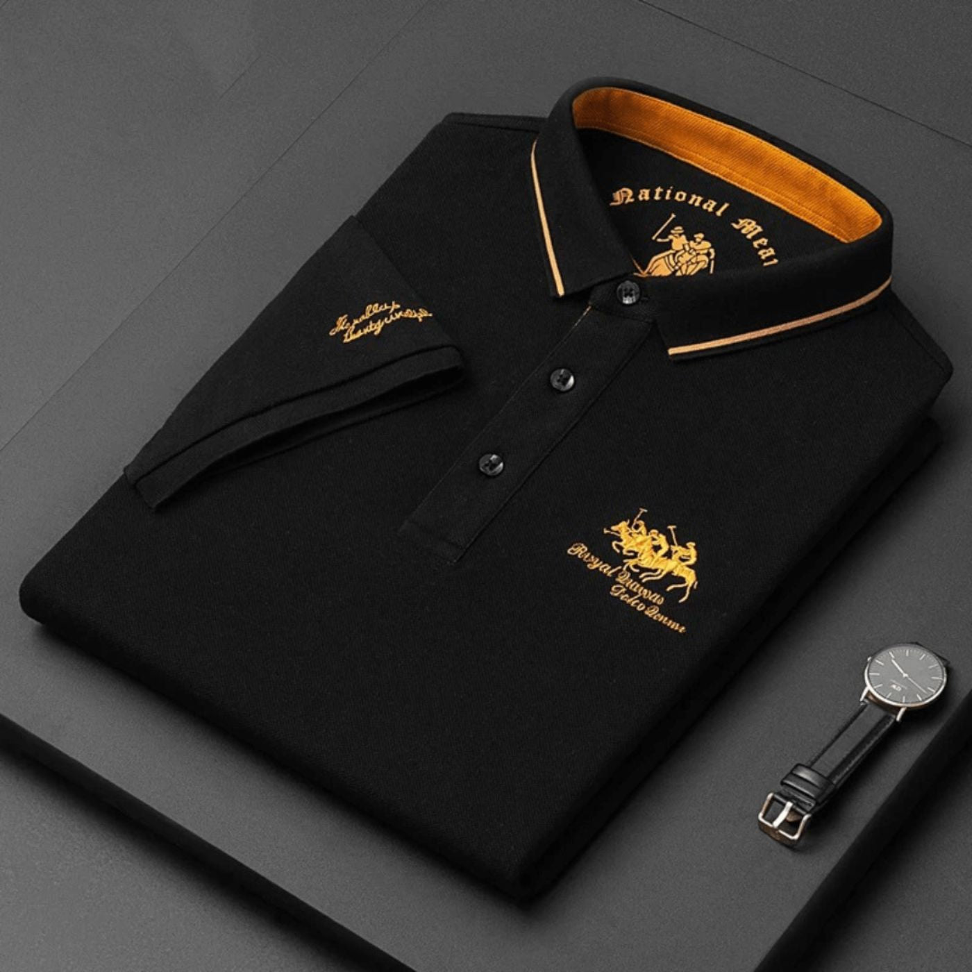 Willom | Men’s Contrast Collar Polo Shirt
