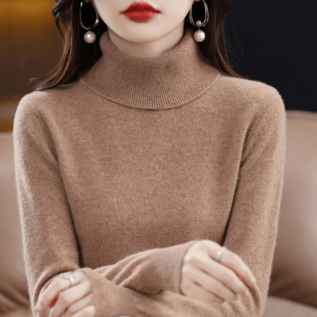 Colette | Women’s Luxury Cashmere Turtleneck Sweater